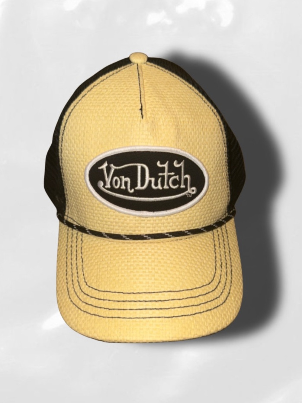 Von Dutch Yellow and Black Trucker Hat w/ tag